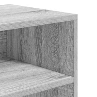 Produktbild för Bokhylla grå sonoma 60x30x71,5 cm konstruerat trä
