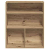 Produktbild för Bokhylla artisan ek 60x30x71,5 cm konstruerat trä