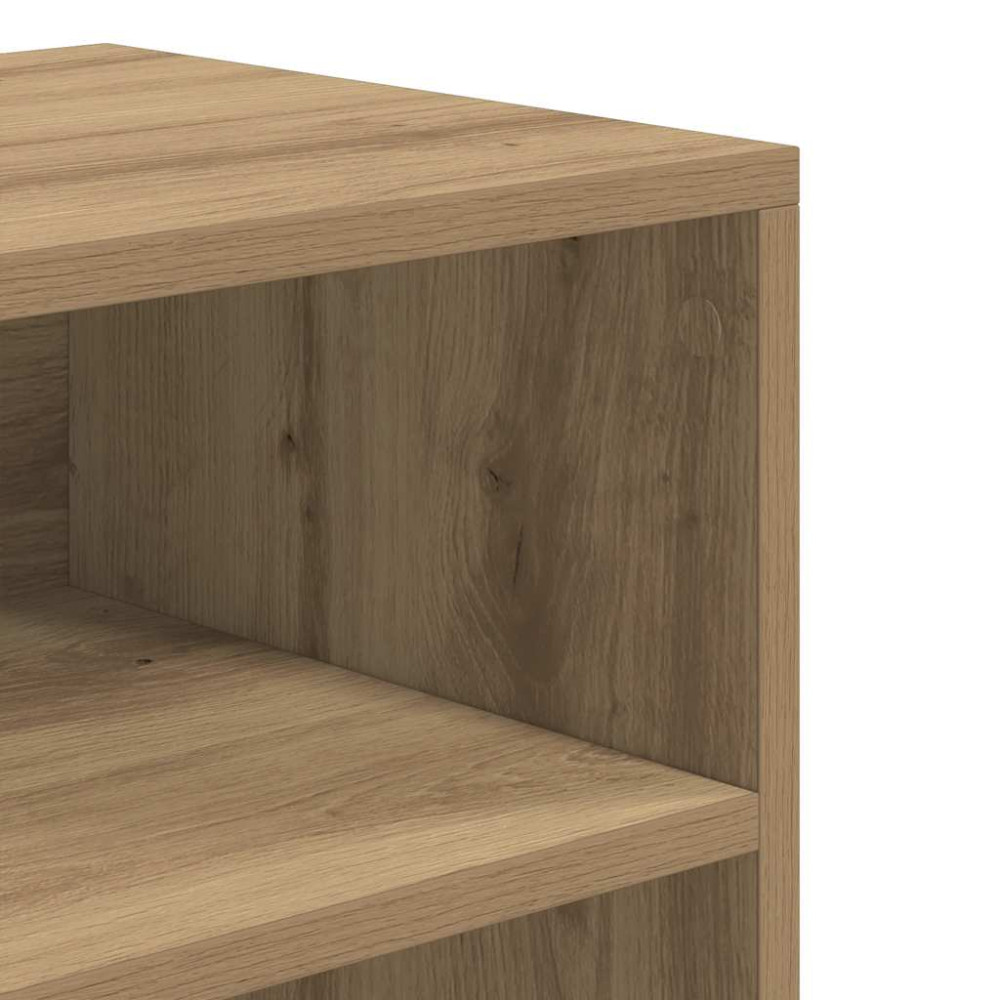 Produktbild för Bokhylla artisan ek 60x30x71,5 cm konstruerat trä