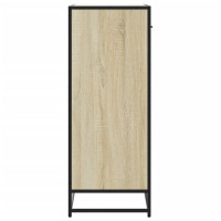 Produktbild för Skoskåp sonoma-ek 75x38x97,5 cm konstruerat trä och metall
