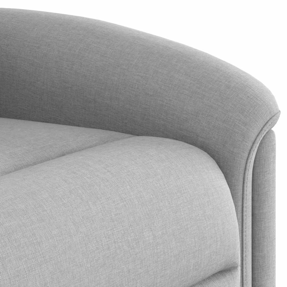 Produktbild för Reclinerfåtölj med uppresningshjälp molngrå tyg