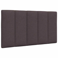 Produktbild för Bed Frame without Mattress "Hanko" Dark Brown 90x190 cm Fabric