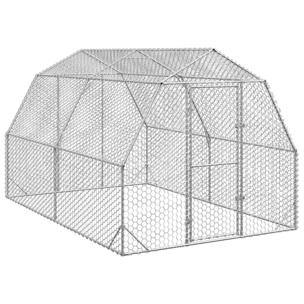 Produktbild för Hönsgård 2,5x4x2,25 m galvaniserat stål