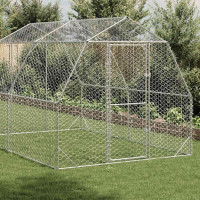 Produktbild för Hönsgård 2,5x4x2,25 m galvaniserat stål