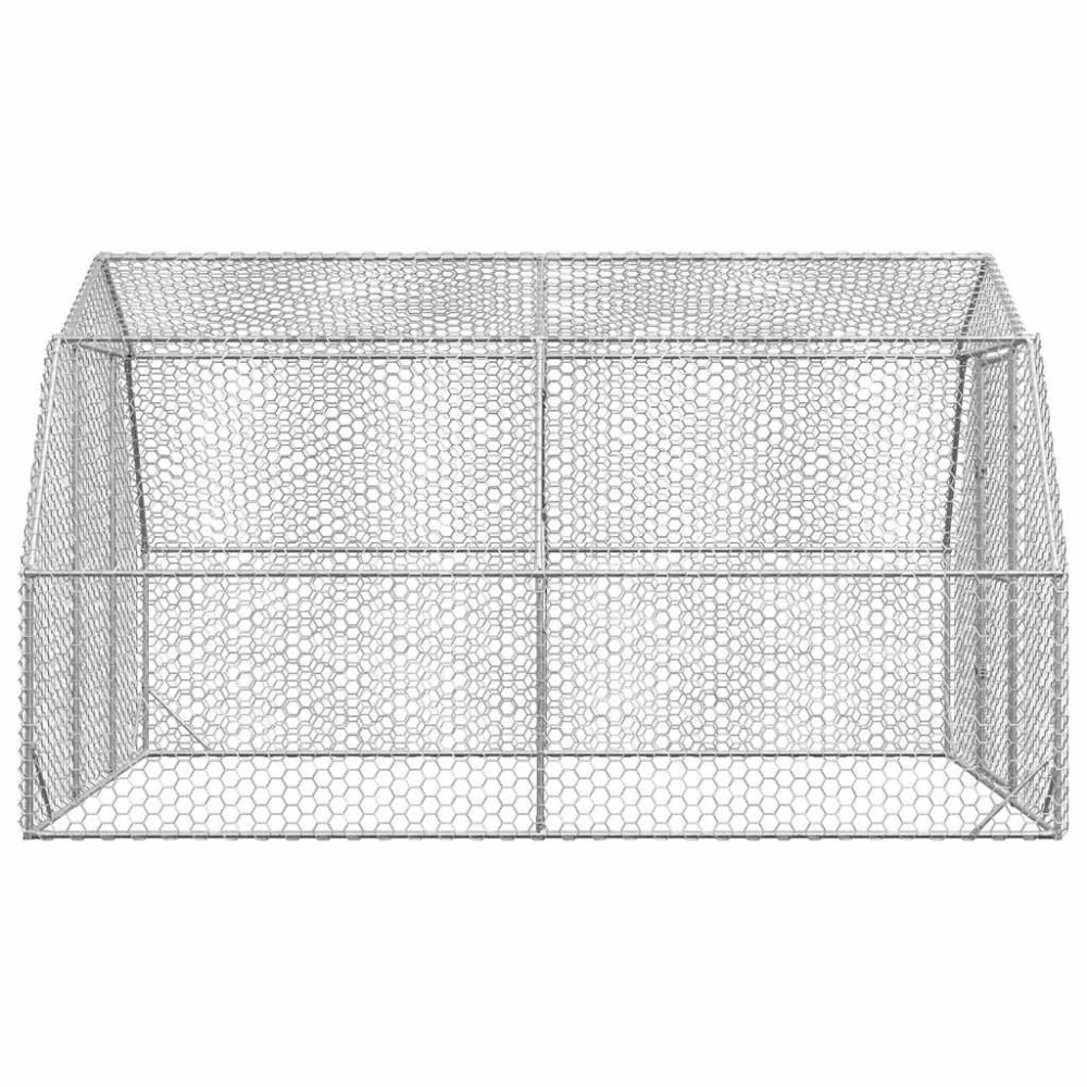 Produktbild för Hönsgård 2,5x4x2,25 m galvaniserat stål