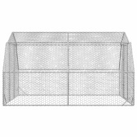 Produktbild för Hönsgård 2,5x4x2,25 m galvaniserat stål