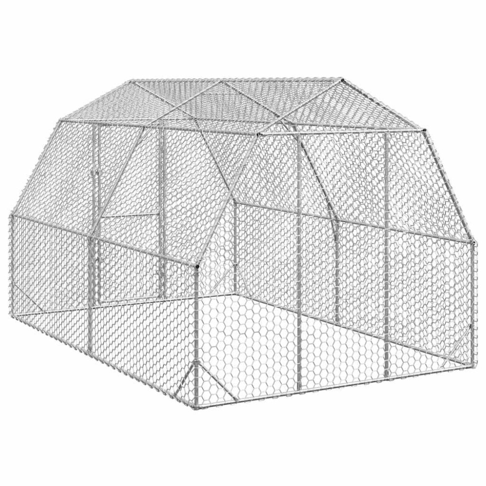 Produktbild för Hönsgård 2,5x4x2,25 m galvaniserat stål