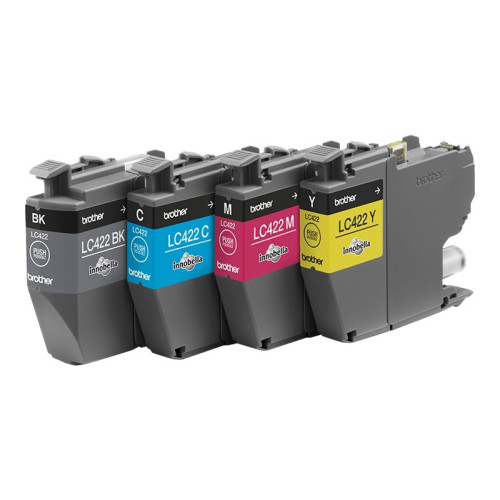 Brother Brother LC422 Value Pack - 4-pack - svart, cyan, magenta, gul - original - bläckpatron
