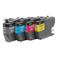 Produktbild för Brother LC422 Value Pack - 4-pack - svart, cyan, magenta, gul - original - bläckpatron