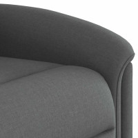 Produktbild för Reclinerfåtölj mörkgrå tyg
