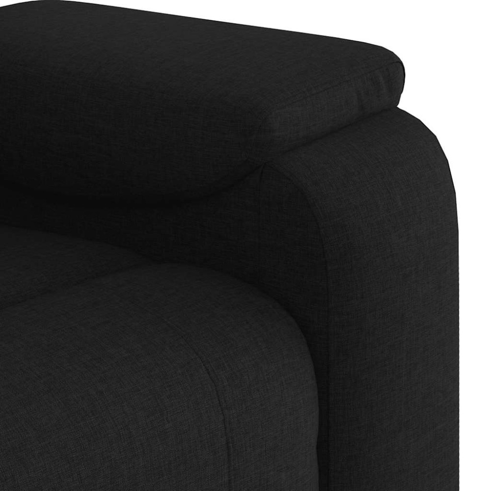 Produktbild för Reclinerfåtölj svart tyg
