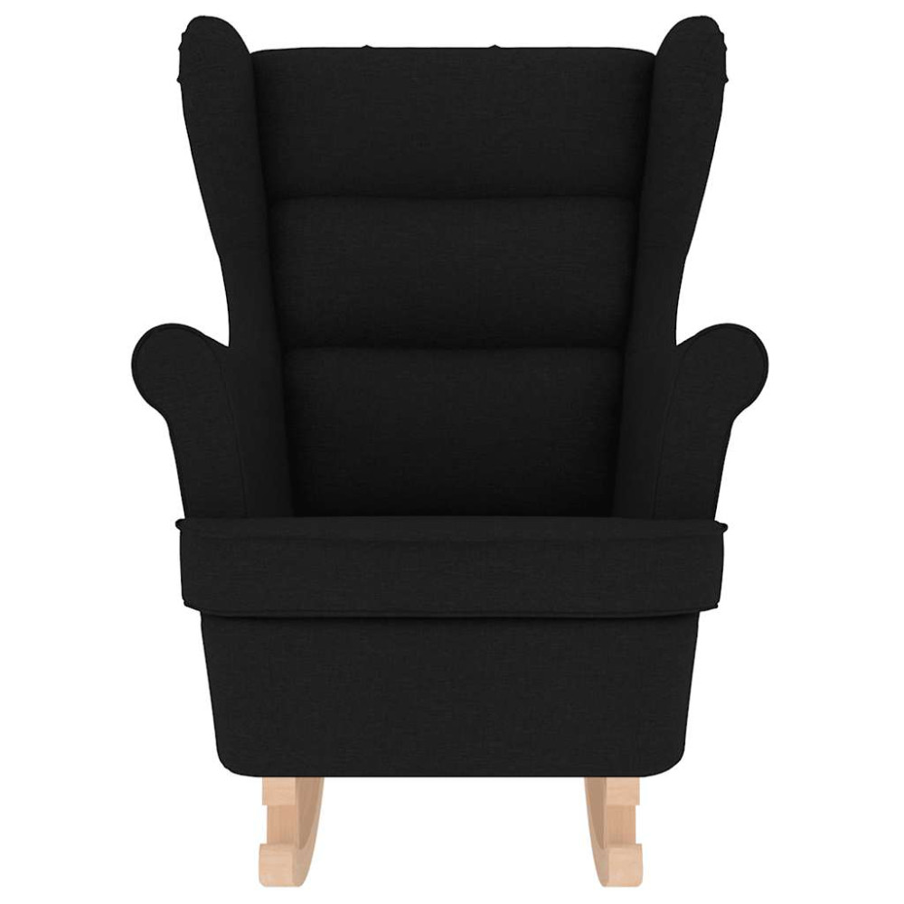 Produktbild för Gungstol svart 74x90x102 cm tyg