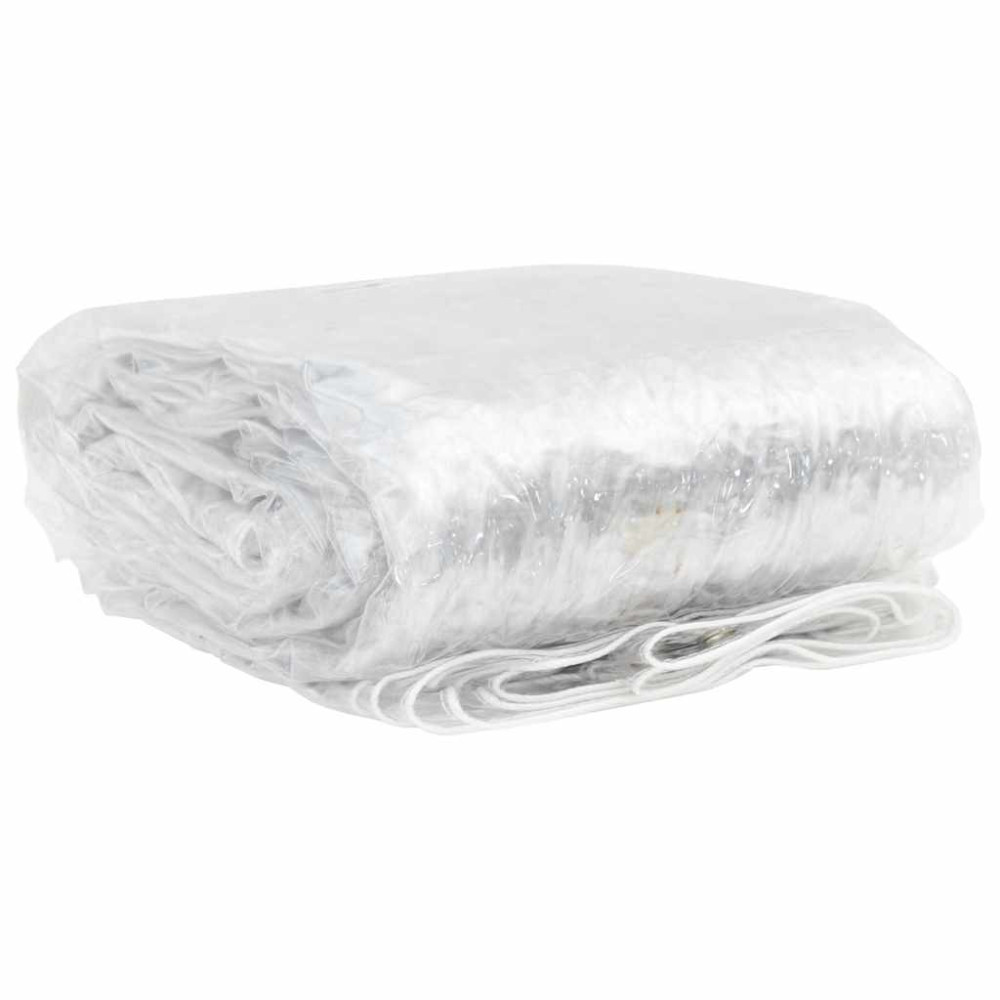 Produktbild för Klar presenning med öljetter 2x12 m PVC