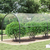 Produktbild för Klar presenning med öljetter 4x12 m PVC