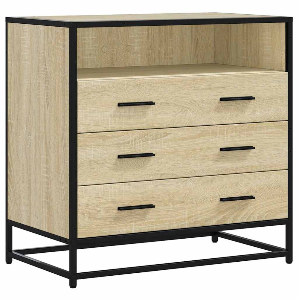 Produktbild för Byrå sonoma-ek 70x41x70 cm konstruerat trä