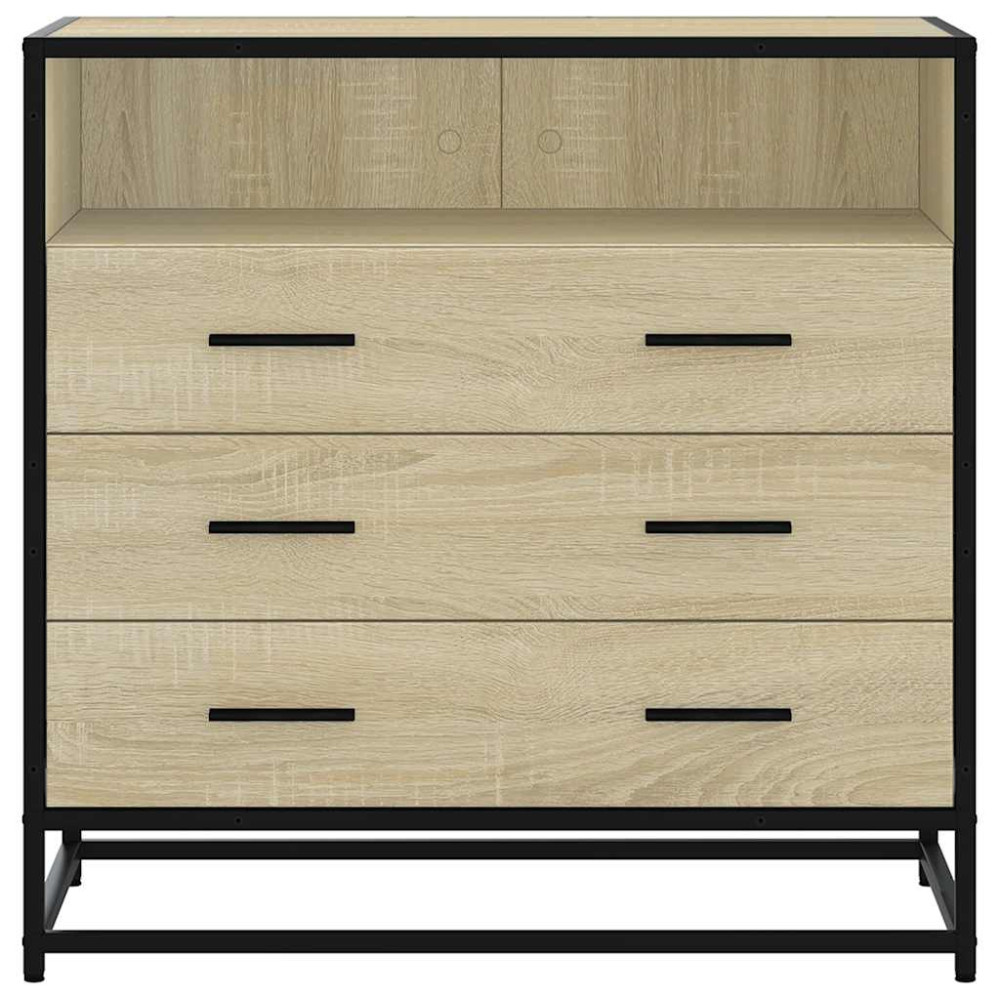 Produktbild för Byrå sonoma-ek 70x41x70 cm konstruerat trä