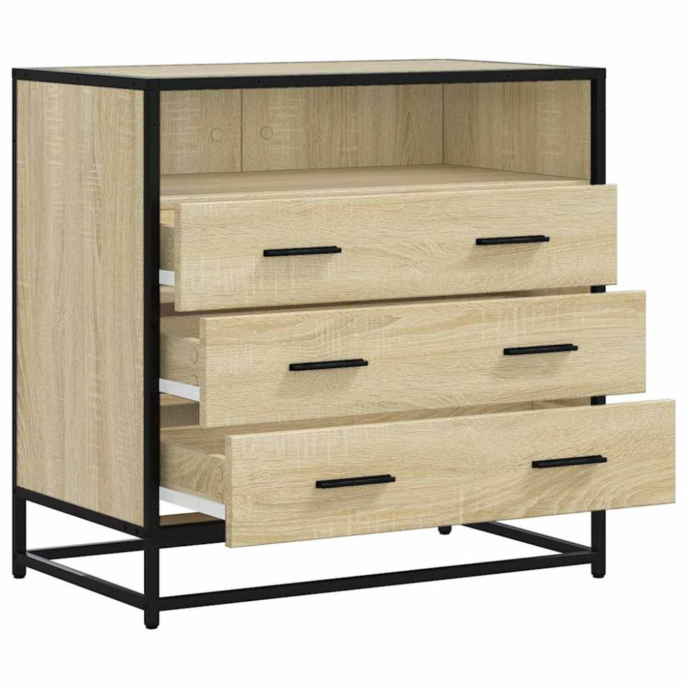 Produktbild för Byrå sonoma-ek 70x41x70 cm konstruerat trä