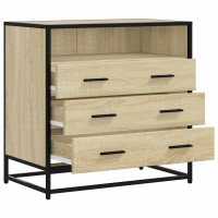 Produktbild för Byrå sonoma-ek 70x41x70 cm konstruerat trä