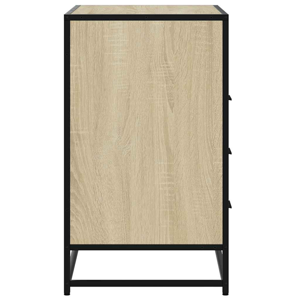 Produktbild för Byrå sonoma-ek 70x41x70 cm konstruerat trä