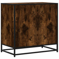 Produktbild för Lådskåp rökfärgad ek 70x41x70 cm konstruerat trä