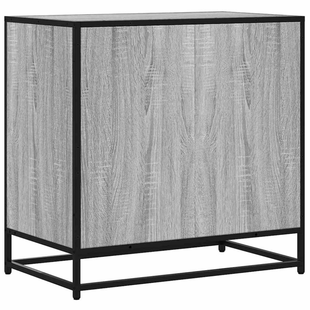 Produktbild för Byrå grå sonoma 70x41x70 cm konstruerat trä