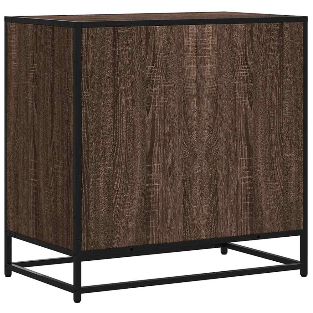 Produktbild för Byrå brun ek 70x41x70 cm konstruerat trä