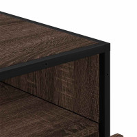Produktbild för Byrå brun ek 70x41x70 cm konstruerat trä