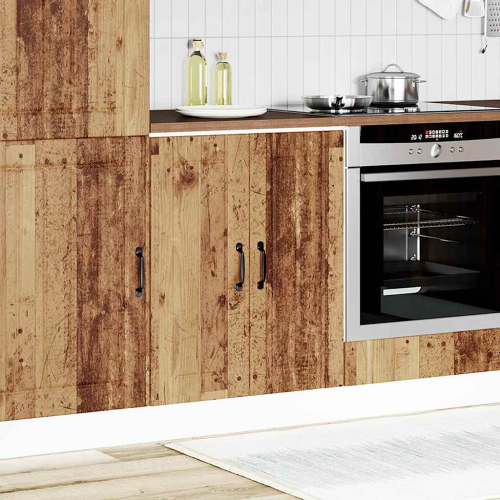 Produktbild för Basskåp med diskbänk Lucca åldrat trä konstruerat trä