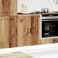 Produktbild för Basskåp med diskbänk Lucca åldrat trä konstruerat trä