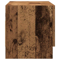 Produktbild för Garderob åldrat trä 70x32,5x35 cm konstruerat trä