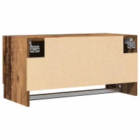 Produktbild för Garderob åldrat trä 70x32,5x35 cm konstruerat trä