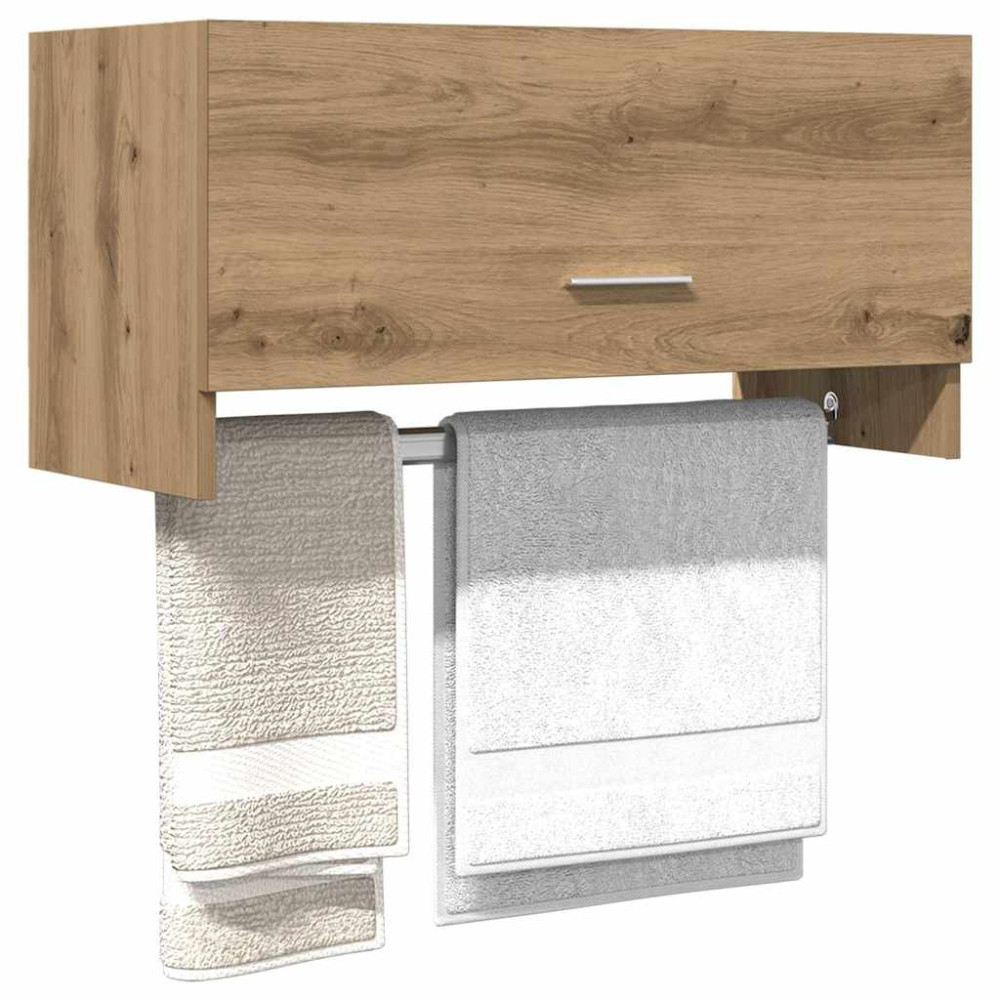 Produktbild för Garderob ek 70x32,5x35 cm konstruerat trä