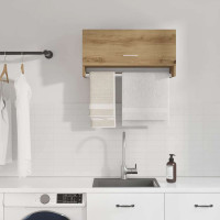 Produktbild för Garderob ek 70x32,5x35 cm konstruerat trä