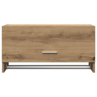 Produktbild för Garderob ek 70x32,5x35 cm konstruerat trä