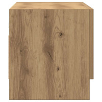 Produktbild för Garderob ek 70x32,5x35 cm konstruerat trä