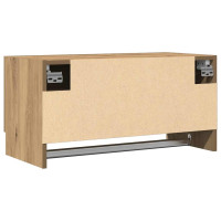 Produktbild för Garderob ek 70x32,5x35 cm konstruerat trä