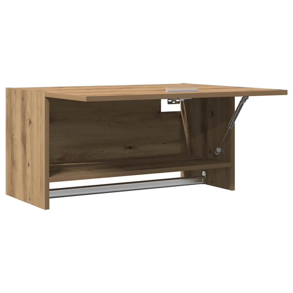 Produktbild för Garderob ek 70x32,5x35 cm konstruerat trä