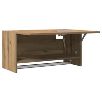 Produktbild för Garderob ek 70x32,5x35 cm konstruerat trä