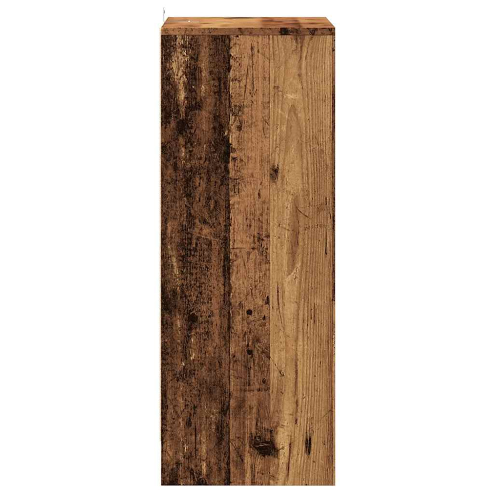 Produktbild för Skoskåp åldrat trä 60x35x92 cm konstruerat trä