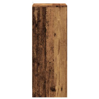 Produktbild för Skoskåp åldrat trä 60x35x92 cm konstruerat trä