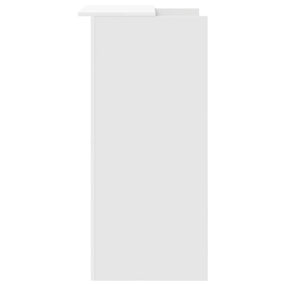 Produktbild för Receptionsdisk vit 55x50x103,5 cm konstruerat trä