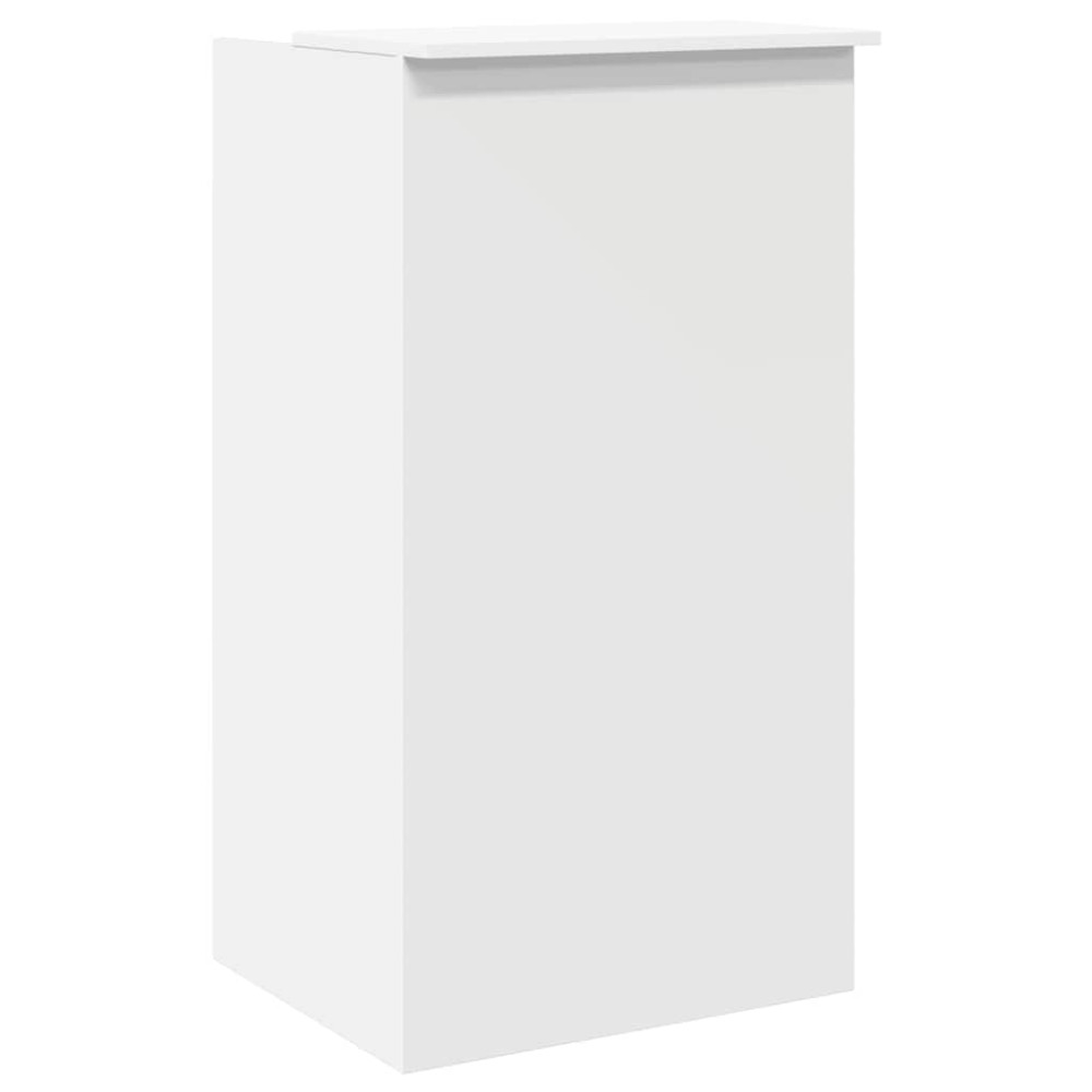 Produktbild för Receptionsdisk vit 55x50x103,5 cm konstruerat trä