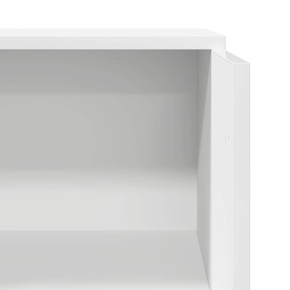 Produktbild för Receptionsdisk vit 55x50x103,5 cm konstruerat trä