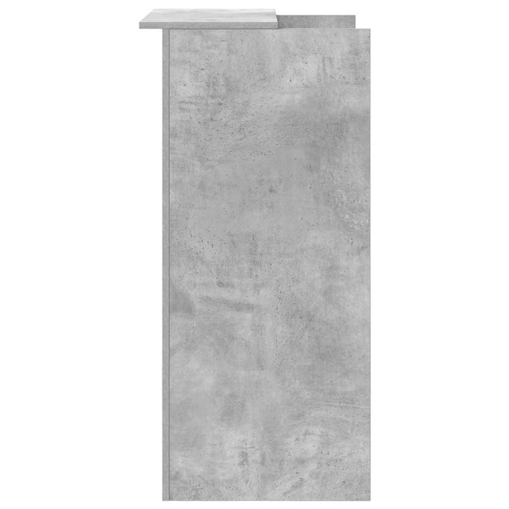 Produktbild för Receptionsdisk betonggrå 55x50x103,5 cm konstruerat trä