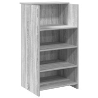 Produktbild för Receptionsdisk grå sonoma 55x50x103,5 cm konstruerat trä