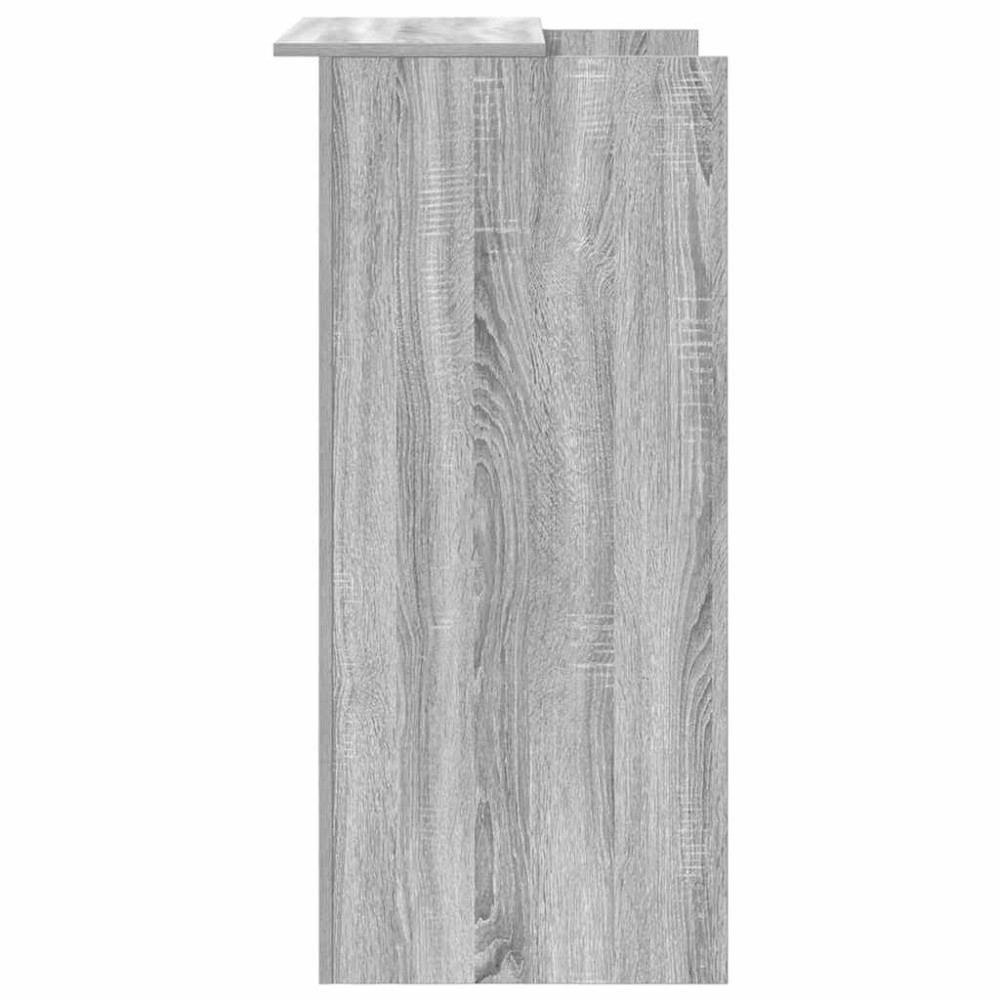 Produktbild för Receptionsdisk grå sonoma 55x50x103,5 cm konstruerat trä