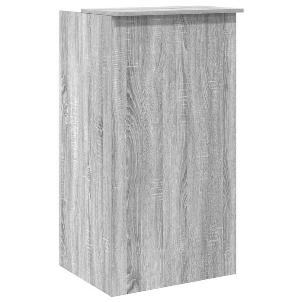 Produktbild för Receptionsdisk grå sonoma 55x50x103,5 cm konstruerat trä