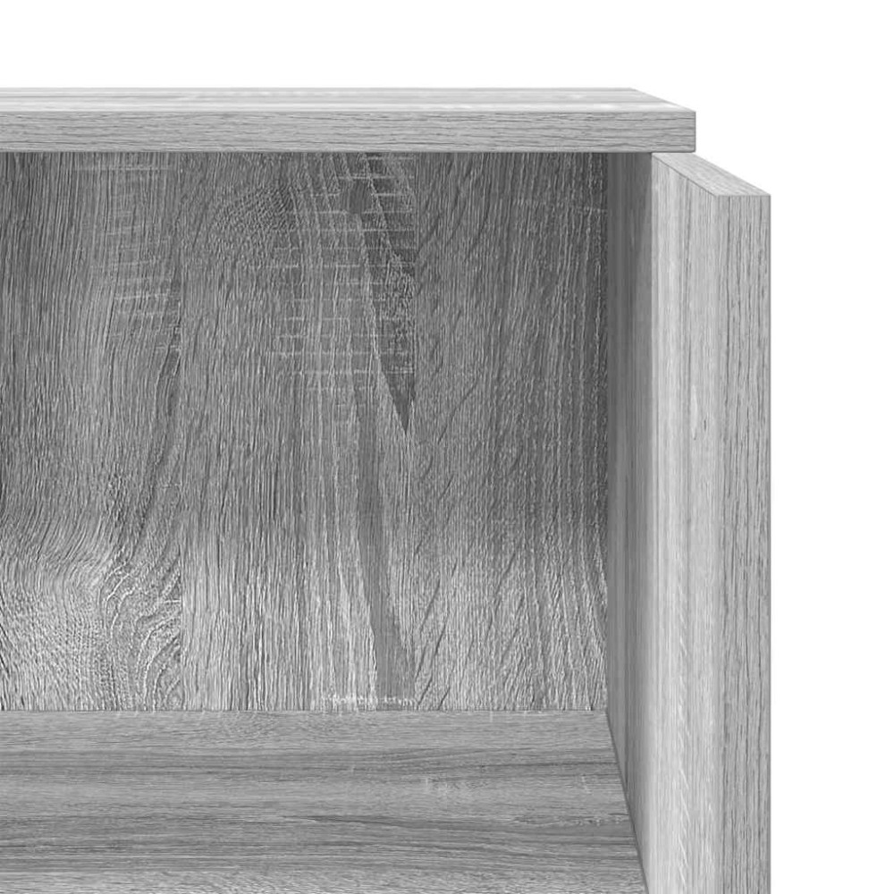 Produktbild för Receptionsdisk grå sonoma 55x50x103,5 cm konstruerat trä