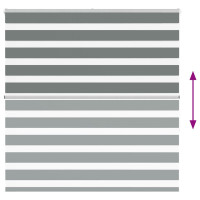 Produktbild för Rullgardin zebra mörkgrå 150x150 cm tyg bredd 145,9cm polyester