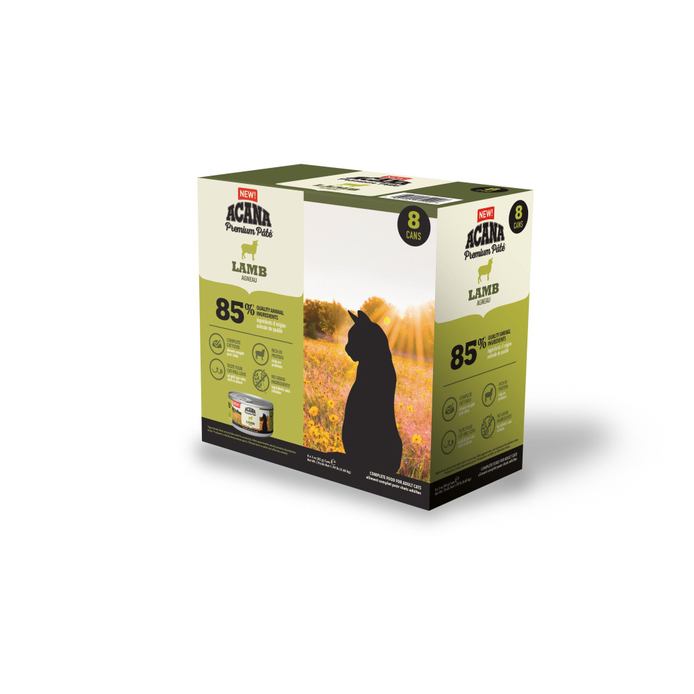Produktbild för Premium Paté Lamb Våtfoder för katt 8x85g